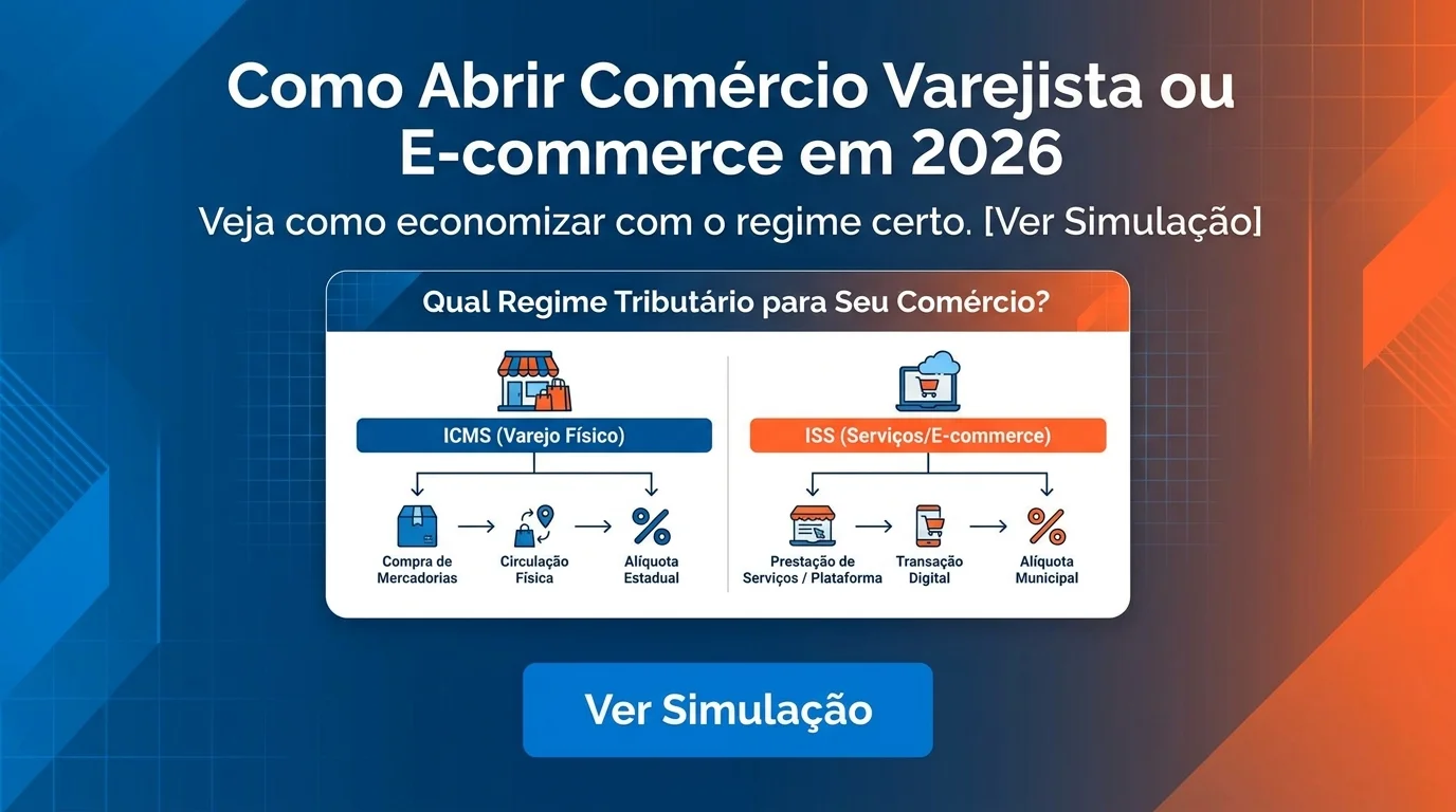 Como Abrir Comércio Varejista ou E-commerce em 2026