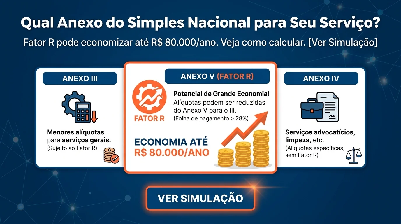 Qual Anexo do Simples Nacional para Seu Serviço? — Ver Simulação Qual Anexo do Simples Nacional para Seu Serviço? — Ver Simulação