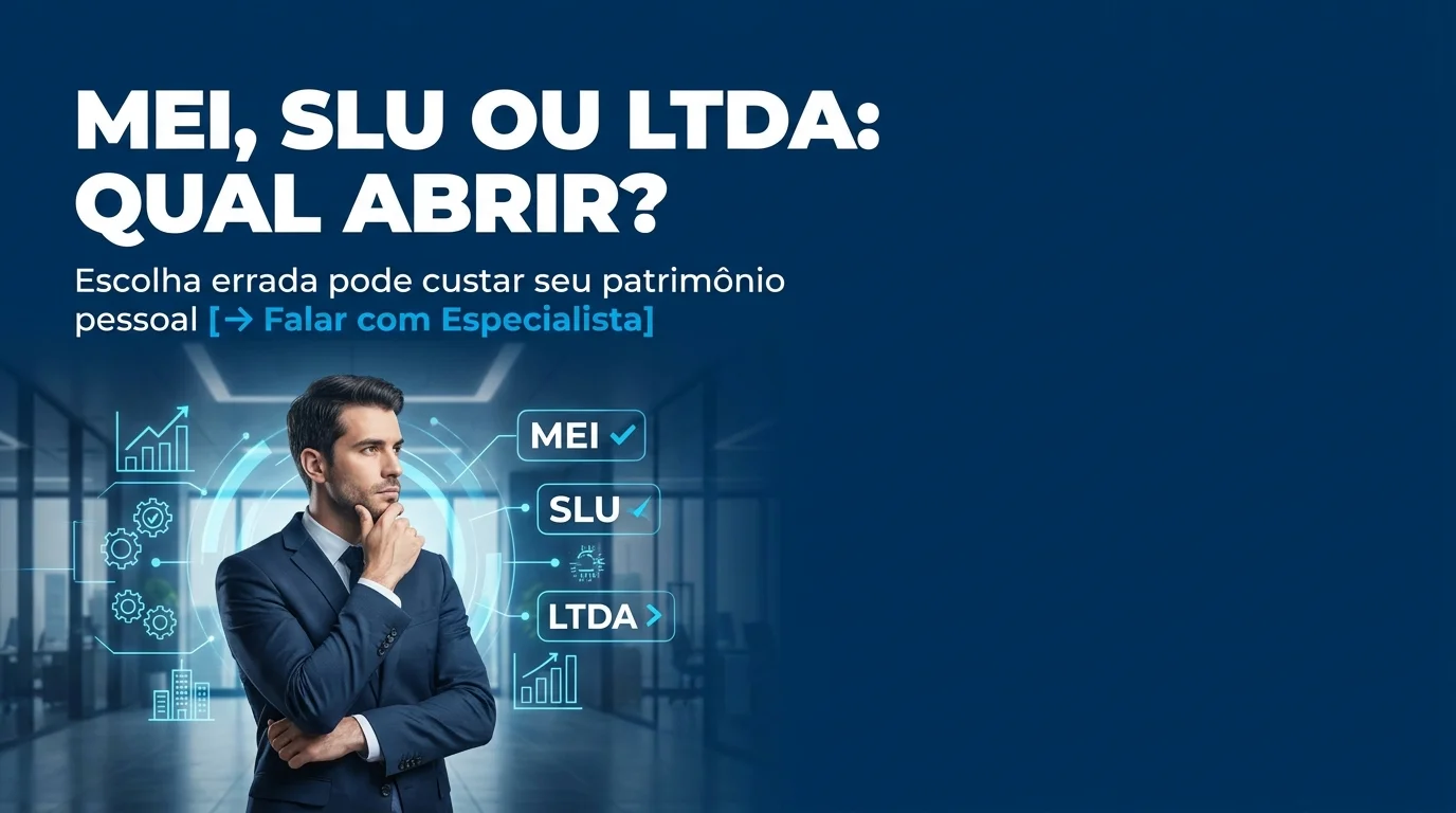 Fale com contador CRC-SC sobre MEI, SLU e LTDA em Florianópolis