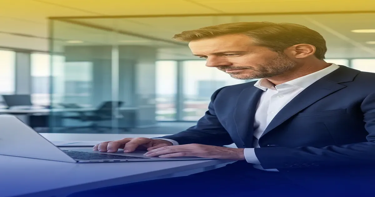 Empresário satisfeito após trocar de contador e iniciar nova parceria contábil Empresário satisfeito após trocar de contador e iniciar nova parceria contábil